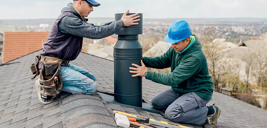 Chimney Flashing Replacement for Storm Damage in Vernon Hills