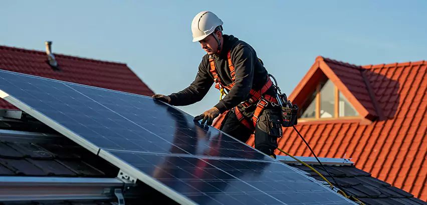 Solar Panels on Steel Roof Installation in Vernon Hills