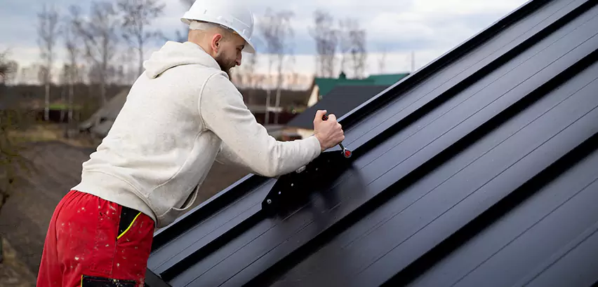 Tin Roof Ridge Cap Installation in Vernon Hills