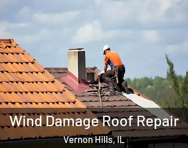  Wind Damage Roof Repair Vernon Hills, IL